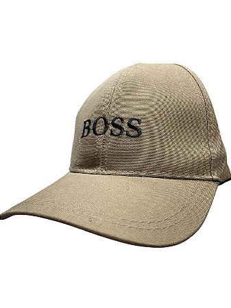 Boné inspirado na Boss (logo no meio)- MARROM