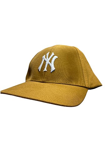 Boné inspirado NY (nome branco) - Caramelo