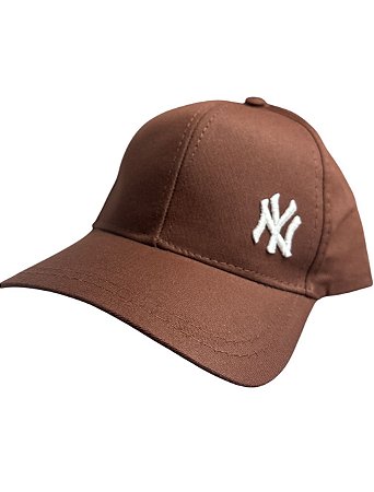 Boné inspirado na NY(logo ao lado)- MARROM