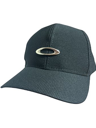Boné inspirado na OAKLEY Canelado(logo ao lado)- PRETO