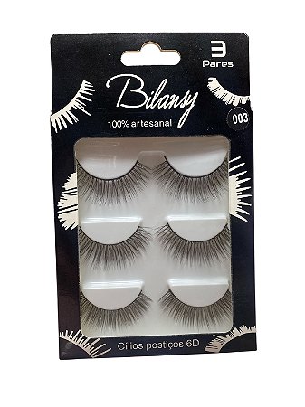 Cartela de Cílios - 3 Pares 003 - Bilansy