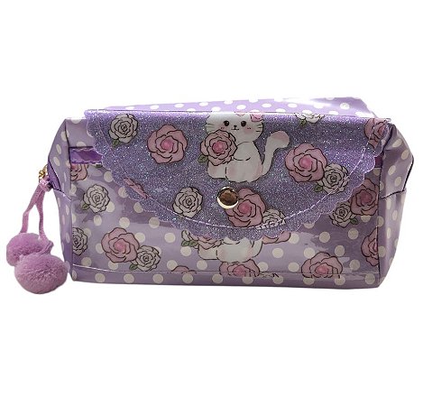 Necessaire Estojo- Lilás Gatinho