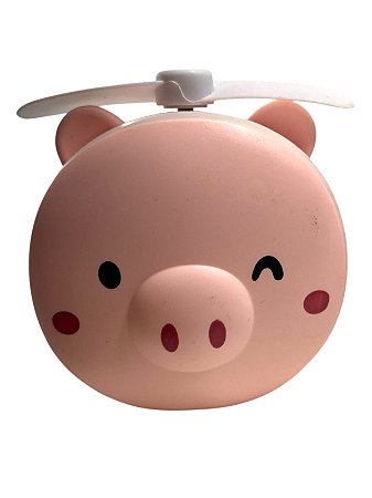 Porquinho 3 em 1 - Led - Ventilador - Espelho ROSA M2