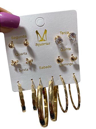 KIT DE BRINCO SEMANINHA D7 - DOURADO