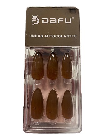 UNHA POSTIÇA MARROM - PT31 - DAFU(24 UNIDADES)