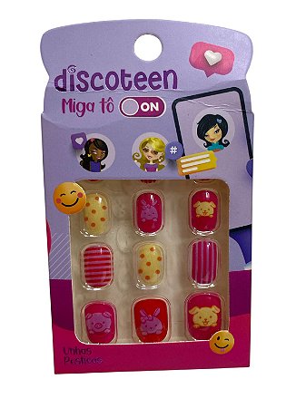 Unhas Postiças Infantil Modelo L - Discoteen