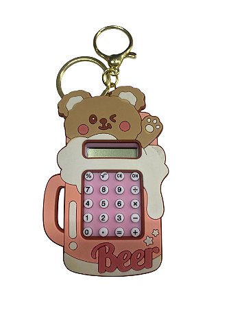 CHAVEIRO MINI CALCULADORA - URSINHO BEER