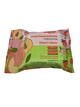 Lenço Demaquilante Peach Clean - DAPOP