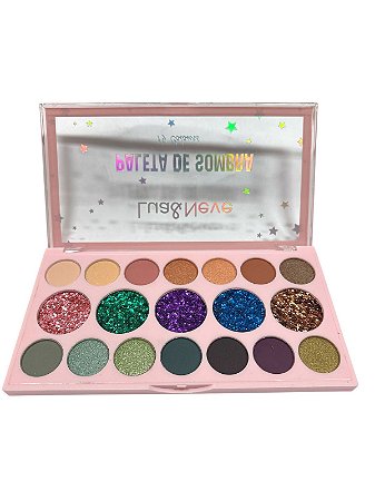 Paleta de sombras 19 Cores - Cor 02 | Lua e Neve