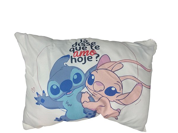 TRAVESSEIRO STITCH - EU JÁ DISSE QUE TE AMO HOJE?