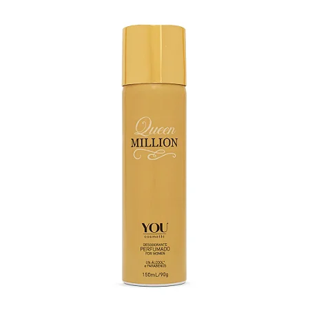 DESODORANTE PERFUMADO QUEEN MILLION - YOU COSMETIC 150ML