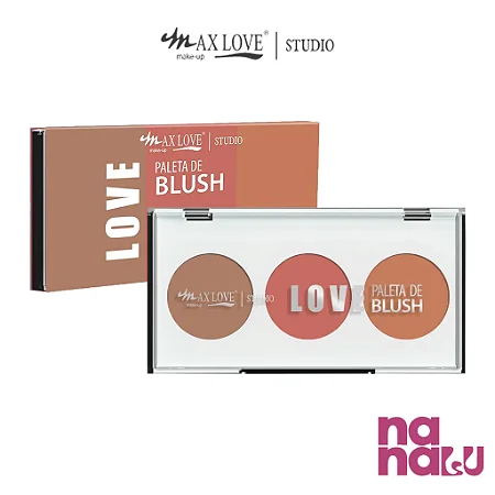 Paleta de Blush Max Love Cor 03 – Alta Pigmentação e Longa Duração