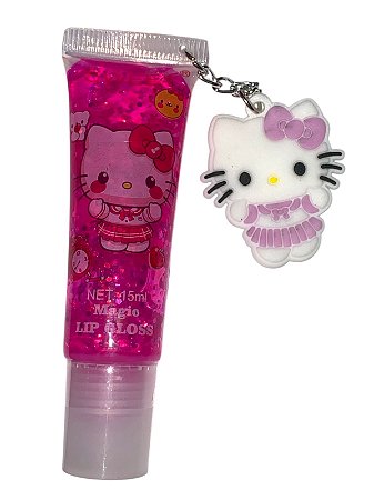 Lip Gloss Mágico - Hello Kit com Chaveiro