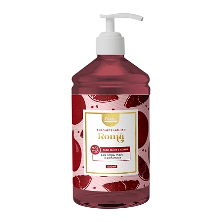 Sabonete Líquido para Mãos e Corpo - Romã 500ml | Face Beautiful