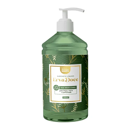 Sabonete Líquido para Mãos e Corpo - Erva Doce 500ml | Face Beautiful