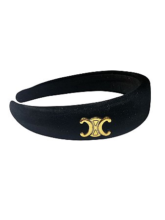 Diadema Veludo Preto 1
