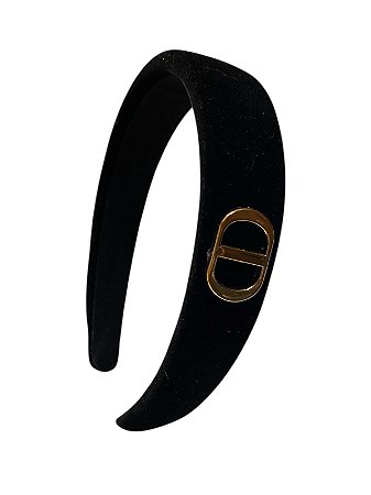Diadema Veludo Preto 2