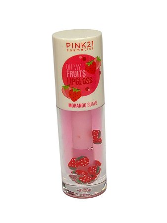 Lip Gloss Oh My Fruits - Morango - Pink 21