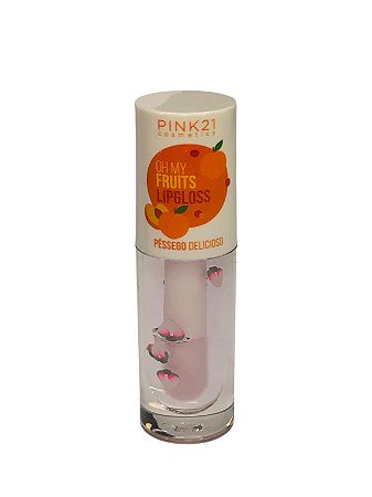 Lip Gloss Oh My Fruits - Pêssego - Pink 21