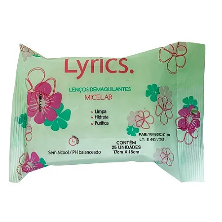 Lenço Demaquilante Micelar - Lyrics
