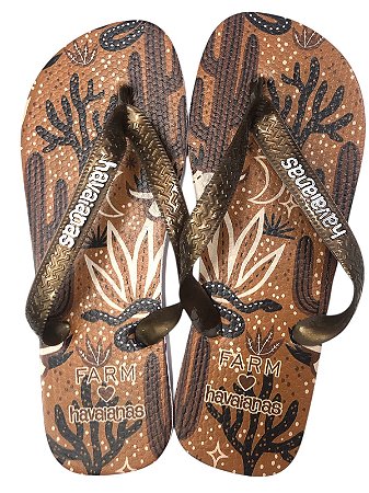 SANDÁLIA INSPIRAÇÃO HAVAIANAS - FARM MARROM