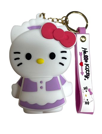 PORTA MOEDAS COM CHAVEIRO - HELLO KITTY VESTIDO LILÁS