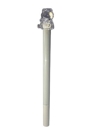Caneta Escolar Com Led- Unicórnio | Branco