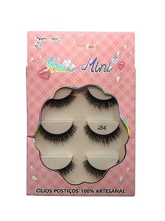 Cartela De Cílios Postiço - J54 | Hello Mini