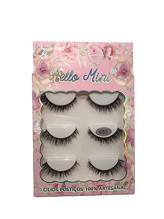 Cartela De Cílios Postiço - C55 | Hello Mini