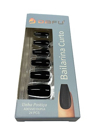 Unha Bailarina Curto (Preta) - DAFU