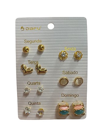KIT DE BRINCO SEMANINHA PF 5 - DOURADO