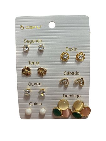 KIT DE BRINCO SEMANINHA PF 8 - DOURADO
