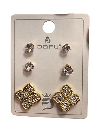 TRIO DE BRINCO JN 4 - DOURADO