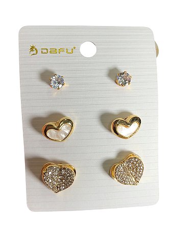 TRIO DE BRINCO W1 - DOURADO