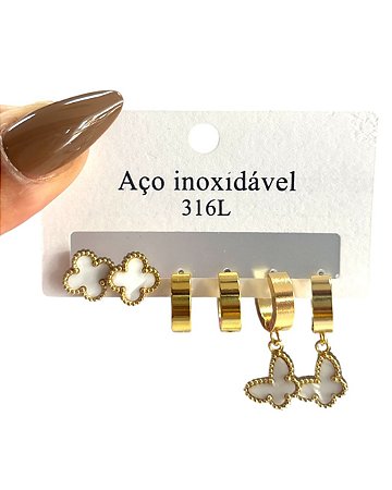 KIT DE BRINCO AB 6 - DOURADO(BRANCO)