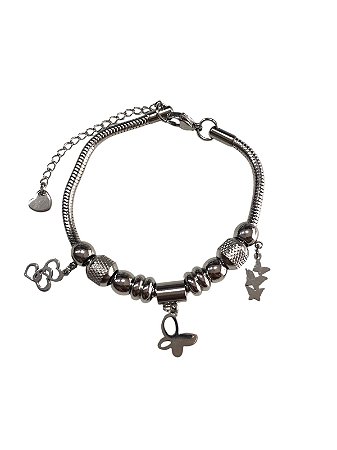 Pulseira Inspiração Pandora - PRATA| V1