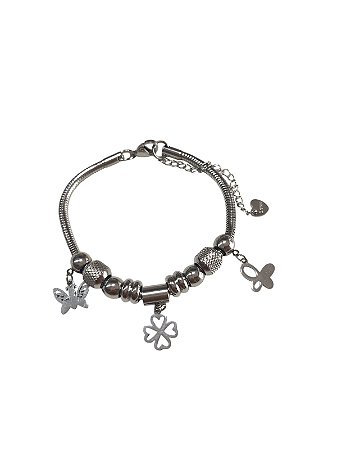Pulseira Inspiração Pandora - PRATA| V4
