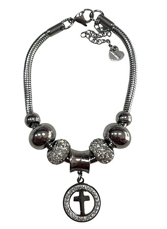 Pulseira Inspiração Pandora - PRATA| V8