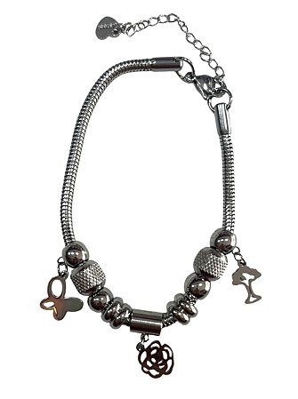 Pulseira Inspiração Pandora - PRATA| V11