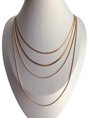 Colar Folheado  Dourado - AM2