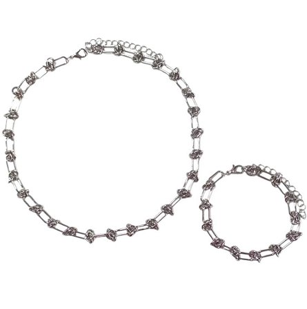 Conjunto Folheado Prata - AM13