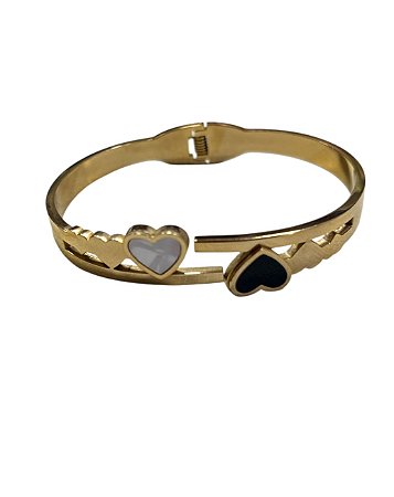 Bracelete Dourado Coração - P52