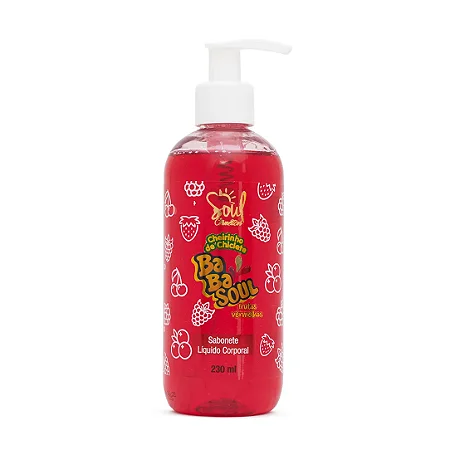 Sabonete Corporal - Cheirinho de Frutas Vermelhas|Soul Cosméticos 240ml
