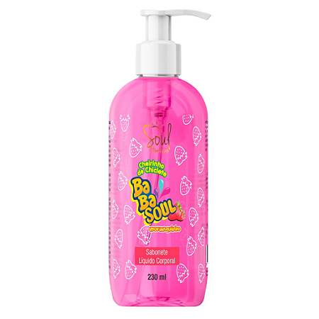 Sabonete Corporal - Cheirinho de Morango |Soul Cosméticos 240ml