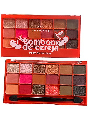 Paleta de Sombras - BomBom De Cereja | Cor B  - Jasmyne