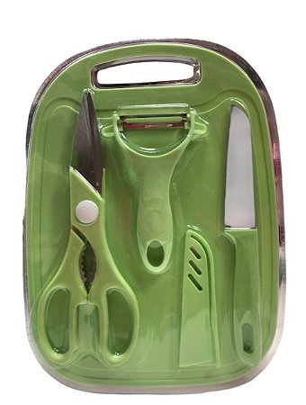 KIT DE FACA REDONDO - VERDE