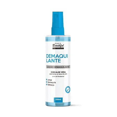 Demaquilante com Aloe e Vera 200ml - Face Beautiful