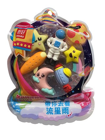 Kit de Borracha Escolar 6 unidades - Astronauta
