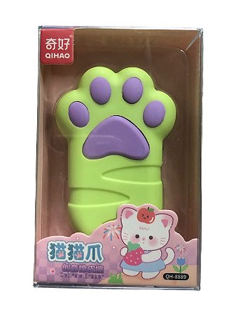 Borracha Pata de Gato - Verde com Roxo