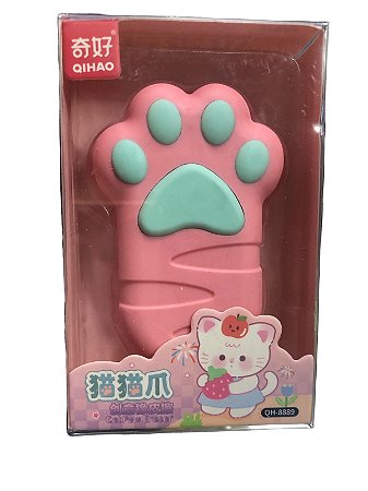 Borracha Pata de Gato - Rosa com Azul